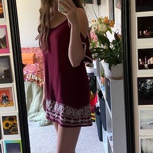 Maroon summer dress